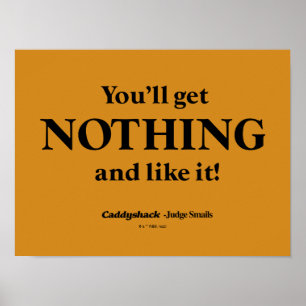 Poster Caddyshack Você não vai conseguir nada e gostar!