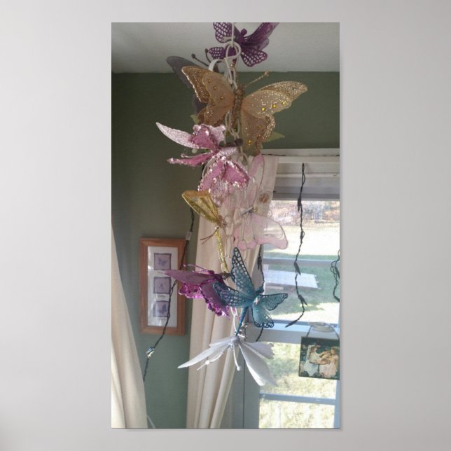 Pôster cadeia de borboletas (Frente)