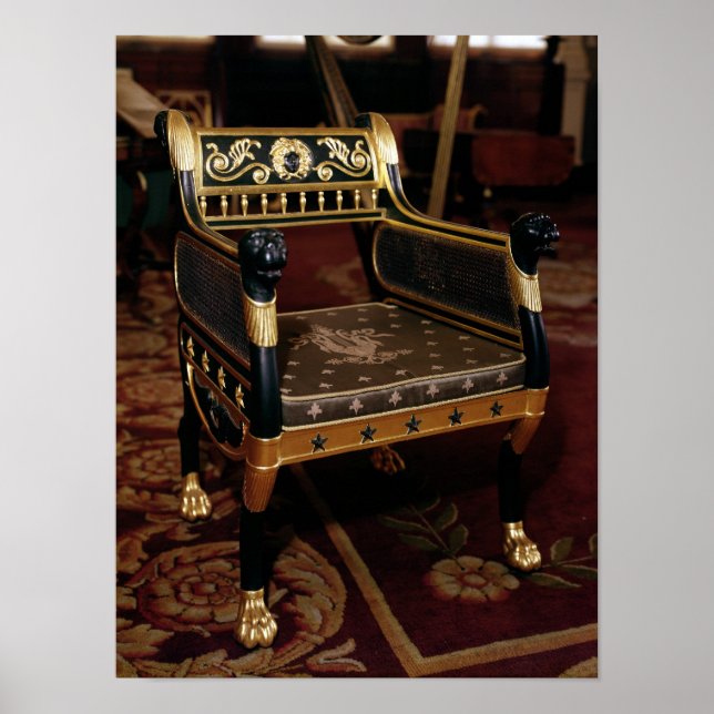 Poster Cadeira armada com detalhes da marrã (Frente)