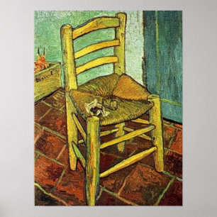 Poster Cadeira de Vincent van Gogh - de Vincent com sua