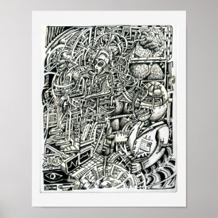 Poster Cadeira elétrica, por Brian Benson