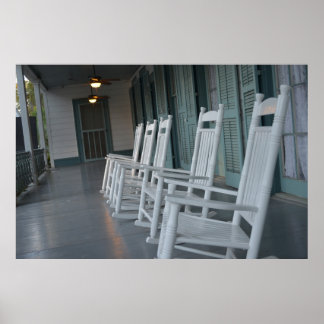 Poster Cadeiras de balanço de branco do sul