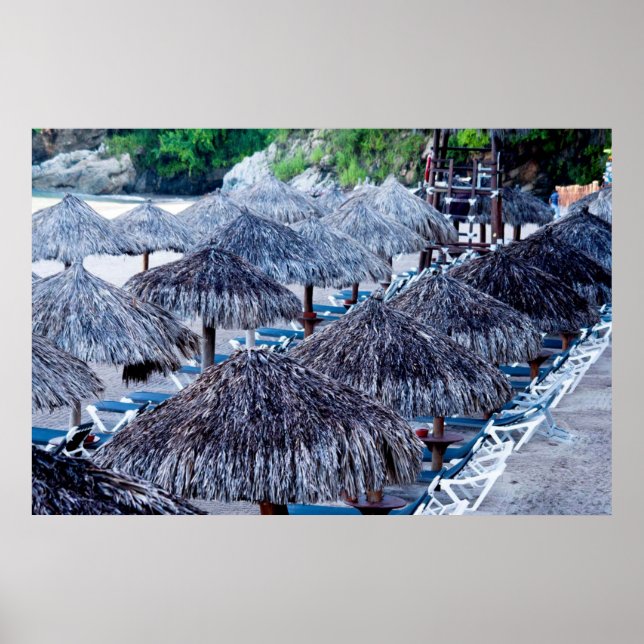 Poster Cadeiras E Abrigos De Praia (Frente)