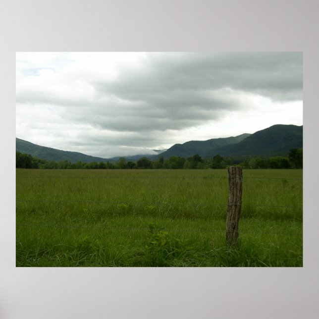 Poster Cades Cove, Montanhas Enfumaçados Excelentes NP (Frente)