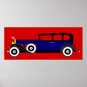 Poster Cadillac de Al Capone 16 V - Roaring 20