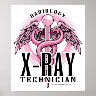 Poster Caduco Rosa Tecnologia X-Ray