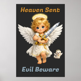 Poster Cael e Halo Enviados do Céu, Maldade, Cuidado