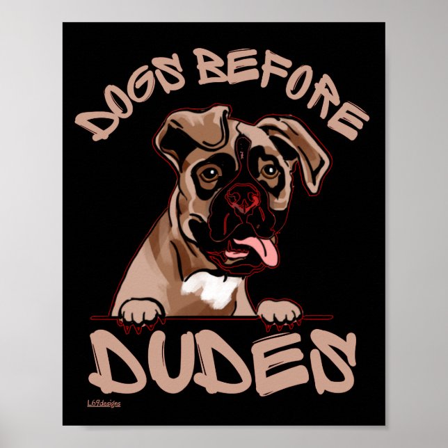 Poster CÃES ANTES DE PEDAÇOS VELHOS Cachorro (Frente)