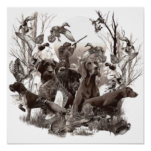 Pôster Cães caçadores (SPG) Poster (Frente)