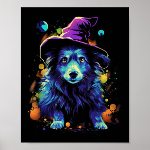 Poster Cães de Halloween Westi Caminhada de Cães de Hallo