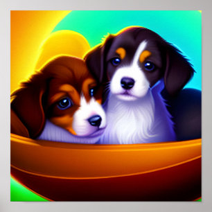 Poster Cães De Papoila