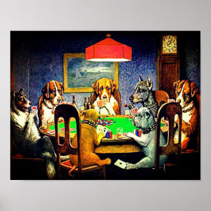 Poster Cães Jogando pôquer