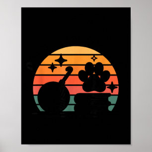 Poster Cães livros e fios engraçados crochê crochet
