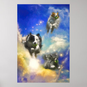 POSTER CÃES NO CÉU "BALL PATROL"