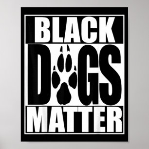Poster Cães pretos engraçados BLM