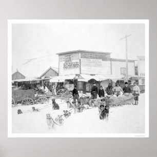 Pôster Cães que levam a comida Alaska 1924