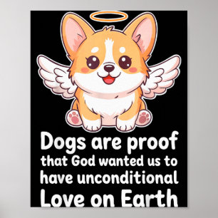 Poster Cães São Prova De Que Deus Queria Nós Cristãos Ani