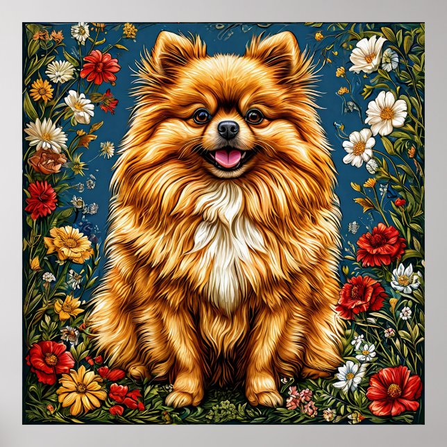 Poster Cães Spitz japoneses (Frente)