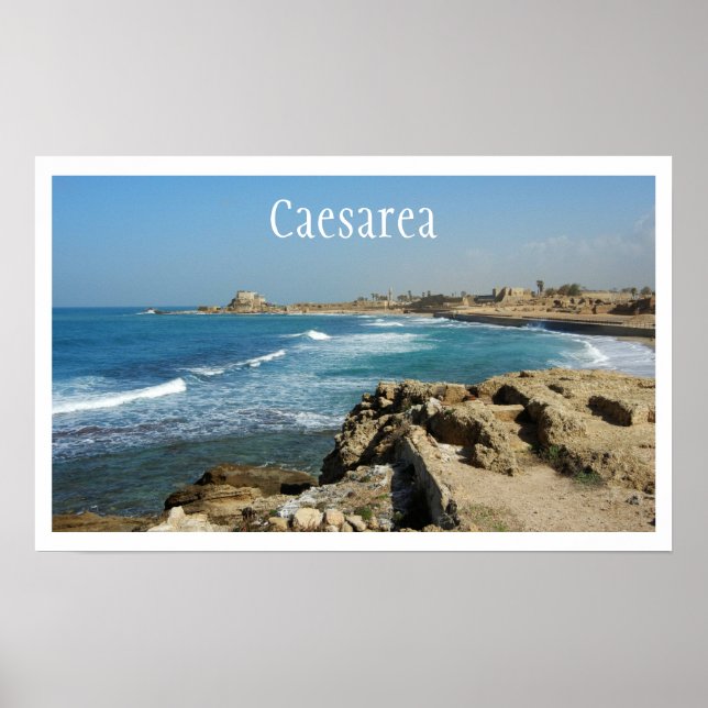 Pôster Caesarea Beach, Caesarea, Israel (Frente)