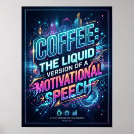 Poster café a versão líquida do discurso motivacional