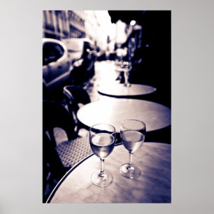 Pôster Café ao ar livre, Paris, França