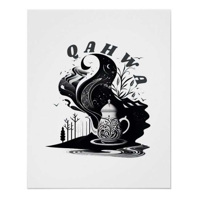 Pôster Café árabe (Frente)