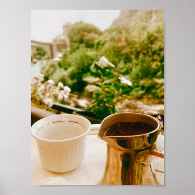 Poster Café bósnio em Mostar (Frente)