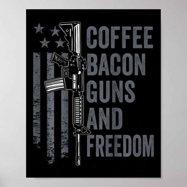 Poster Café Bycon Armas E Liberdade - Churrasqueira Pro G (Frente)