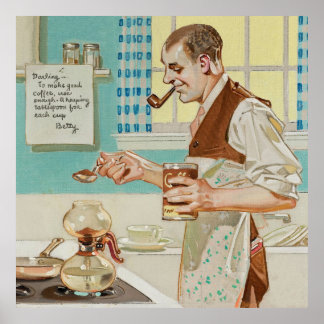 Poster Café, Café Fazer, Arte De Parede Retro Vintage