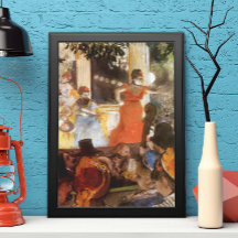 Cafe Concert em Les Embaixadeurs por Edgar Degas