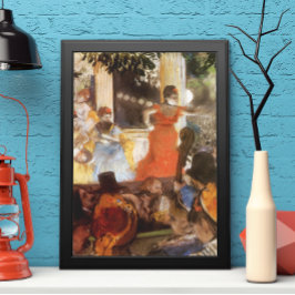 Pôster Cafe Concert em Les Embaixadeurs por Edgar Degas