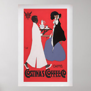 Poster Café Costina por Franz Laskoff Vintage