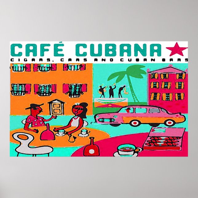 Pôster café cubana (Frente)