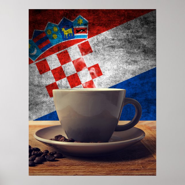 Poster Café da Croácia (Frente)