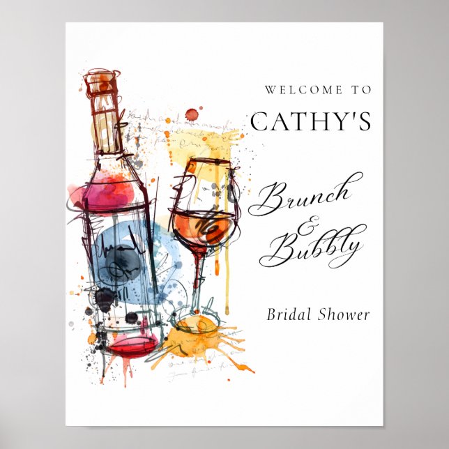 Poster Café da Manhã com Champanhe de Boas-vindas e Festa (Frente)