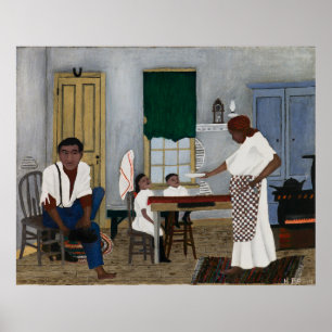 Poster Café da Manhã de Domingo, Pintura Famosa