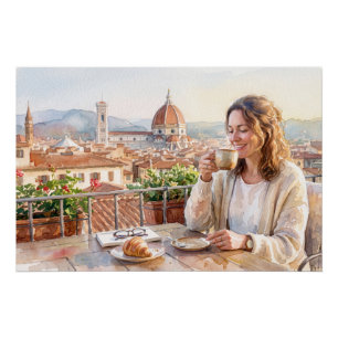 Pôster Café da Manhã em Florença