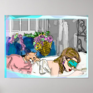 Poster café da manhã em tiffanys holly golighly