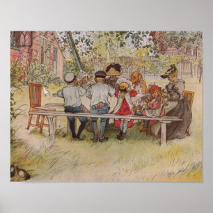 Pôster Café da manhã sob o Big Birch