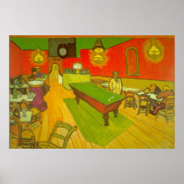 Poster Café da noite por Vincent van Gogh