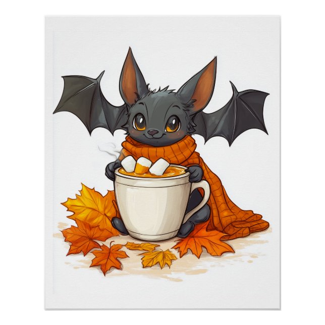Pôster Café de Abóbora de Vampiro (Frente)