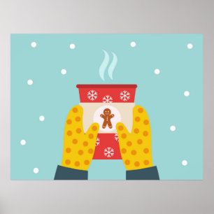 Poster Café de pão de Natal