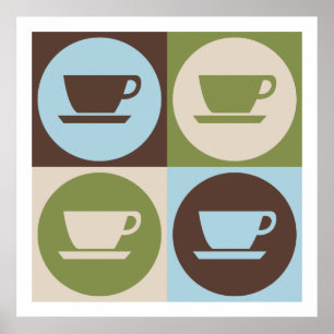 Poster Café do pop art