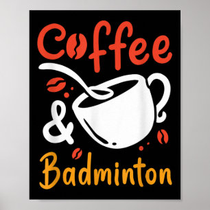 Poster Café E Badminton Bebê Café Brincadeira