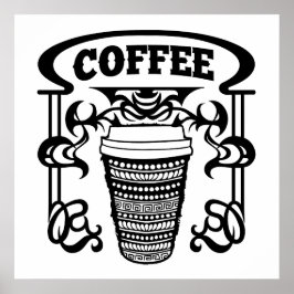 Poster Café é Bebida Favorita de Todos