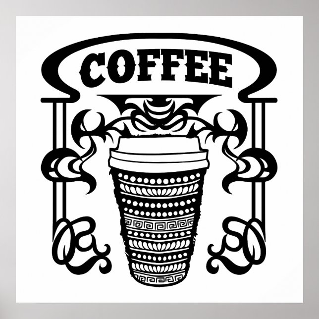 Poster Café é Bebida Favorita de Todos (Frente)