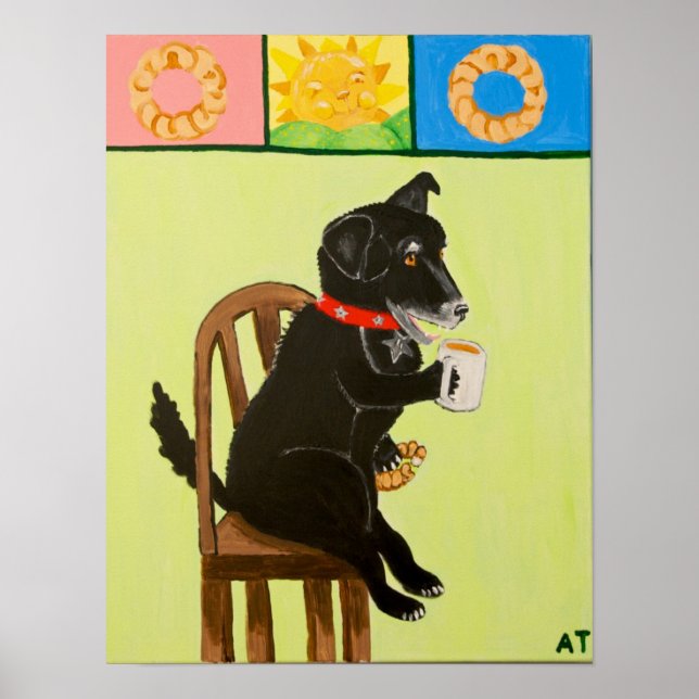 Poster Café e Crullers II (Frente)