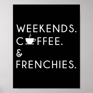 Poster Café E Franceses - Frenchie Bulldog