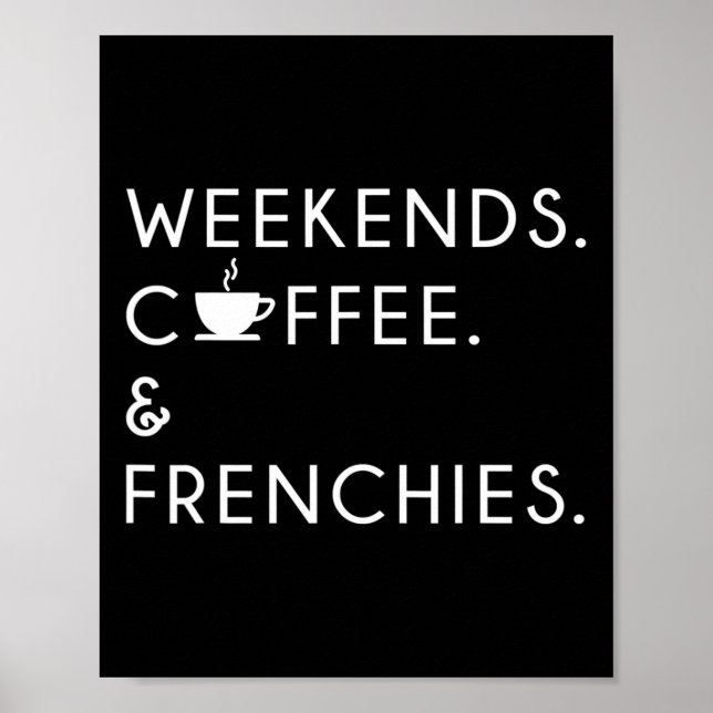 Poster Café E Franceses - Frenchie Bulldog (Frente)