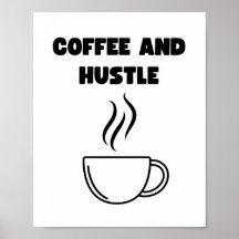Café e Hustle Wall Art